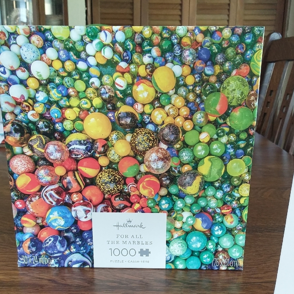 Hallmark 1000 Piece Puzzle - Colorful Marbles